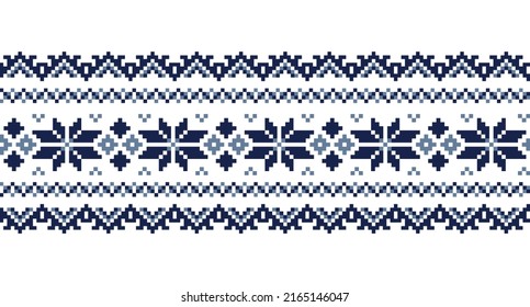 Ukrainian Traditional Tribal ornament imitation of embroidery.Seamless Ukrainian Pattern.