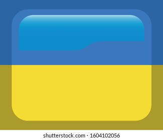 Ukrainian Unity Day, greeting card, vector illustration of Ukraine Map, Trident, Flag. Handwritten words Ukraine, native language.