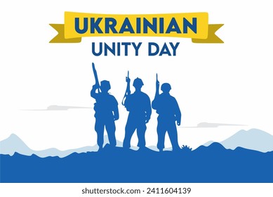 Ukrainian Unity Day January 22 svg