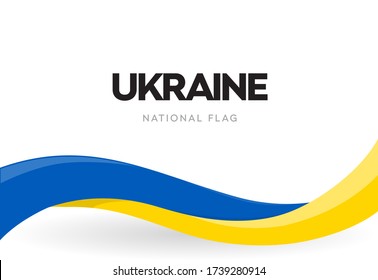 Ukrainisches Winkelflaggenbanner. Ukraine Unabhängigkeitstag offizielles Urlaubsplakat. Die traditionelle jährliche Feiertagsbroschüre vom 34. August. Revolution der Würde des Vektorsymbols. Abgeschlossenes Band.