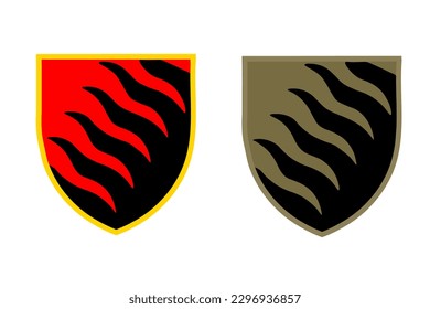 Ukranian army emblem icon. 55 oambr vector ilustration.