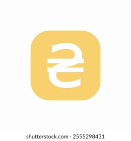 ukranian hrivna currency symbol icon sign vector