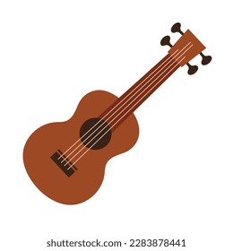 ukulele ilustración plana de vector icono clipart