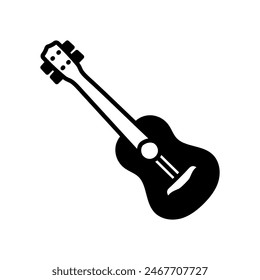 Ukulele Guitar Isolated Icon, Vector Illustration