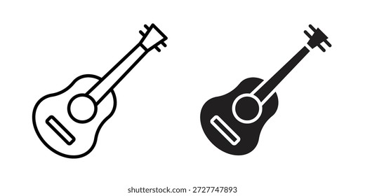 Ukulele Ikonenkonzept. Pixel perfekte lineare ui Symbol.