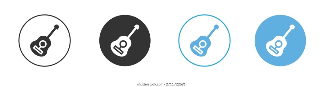 Conjunto de diseño de Plantilla de logotipo de icono de ukelele