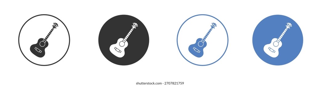 Ilustración de Arte vectorial de icono de ukelele. para concepto móvil y Diseños web