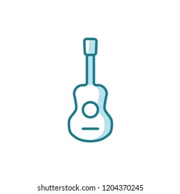 ukulele icon vector. music icon modern style