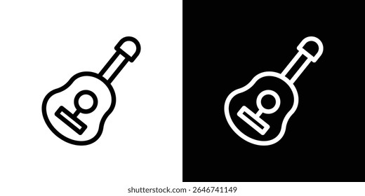 Ukulele icon vector simple element illustration editable