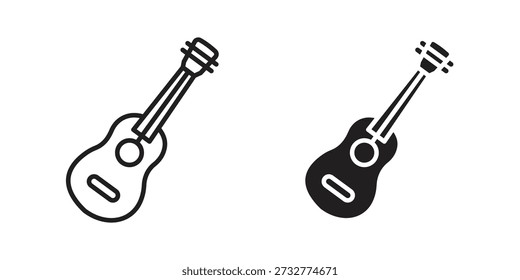 Ukulele icon for web designs. editable pictogram.