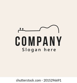 ukulele , diseño de logotipo musical, ilustración vectorial