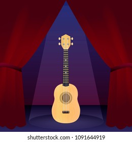 Ukulele on stage