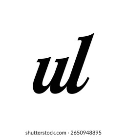 ul creative negative space logo design that combines minimalism and hidden meaning for unique brand identity.
