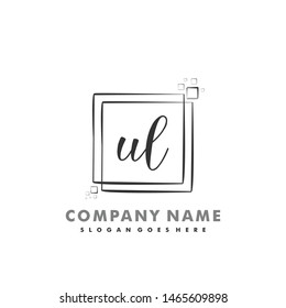 UL Initial beauty monogram logo vector