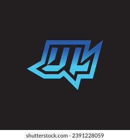 UL initial inspiration logo design esport and gaming clan ideas