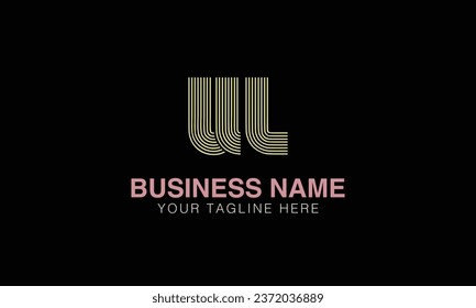 UL initial logo | initial based abstract modern minimal creative logo, vector template image. luxury logotype , real estate homie . typography . initials 