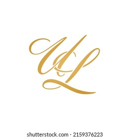 UL initial logo design vector stock