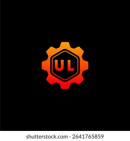 UL Initials Tech Logo Vector Art Icons and Graphics