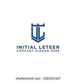 UL letter Initial icon / logo design Monogram inspiration. - vector
