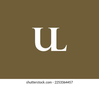 UL Logo-Design, Vektorgrafik-Vorlage