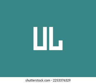 UL Logo design vector template