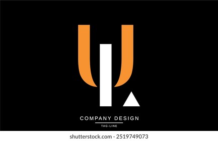 UL, LU Abstract Letters Logo Monogram Design Font