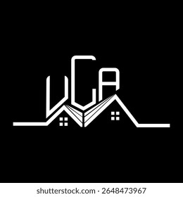 ULA Real State logo design, ULA simple and modern logo. ULA luxurious alphabet design  