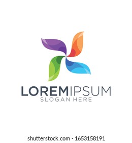 ull color logo design vector graphics illustration