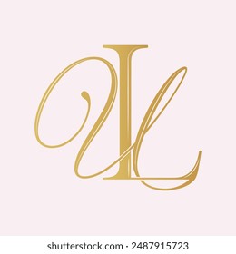 UL,LU, logo UL,Letter UL,monogram UL, vector, logo, Wedding Monogram Initials, Wedding Logo, Wedding Monogram,Logo Design 