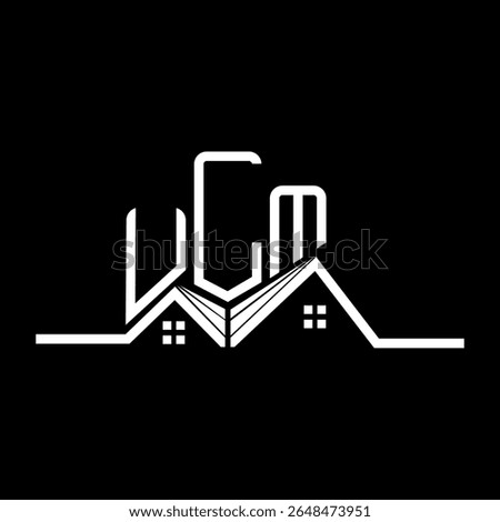 ULM Real State logo design, ULM simple and modern logo. ULM luxurious alphabet design  