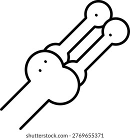 Ulna Illustration vector Icon Design