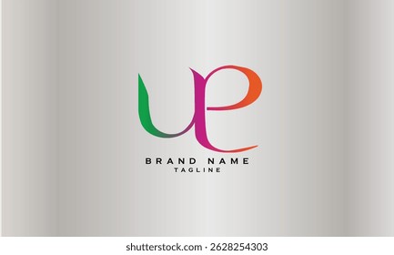 ULP, UPL, LUP, LPU, PLU, PUL, UE, EU, Abstract initial monogram letter alphabet logo design