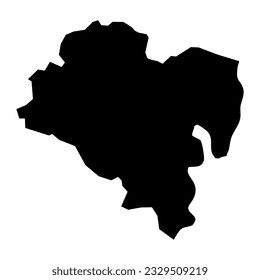 Ulsan map, metropolitan city of South Korea. Vector illustration.
