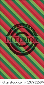 Ulterior christmas emblem.