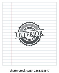 Ulterior draw with pencil effect. Vector Illustration. Detailed.