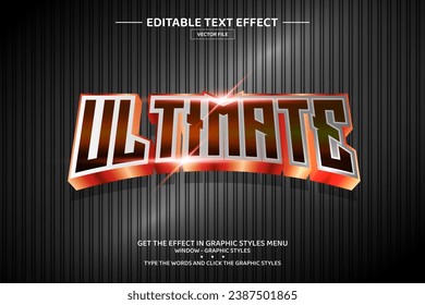 Ultimate 3D editable text effect template