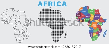 The Ultimate African Explorer's Map, Beyond the Savannah: A Map of Africa's Soul, High resolution Africa  Printable Africa map, Vector Africa map,