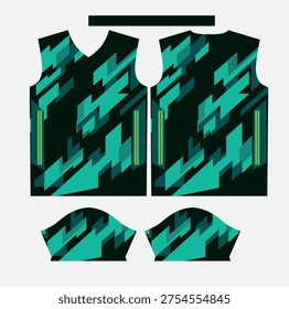 Ultimate Basic Jersey Design Vector Illustration for Sportswear and Apparel