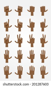 Ultimate Cartoon Hands Collection - Dark-skinned 2.