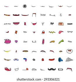 Ultimate Cartoon Mouths Collection - vector illustration