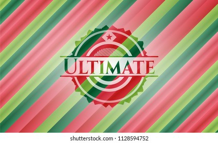 Ultimate christmas badge background.