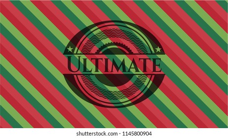 Ultimate christmas emblem.