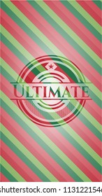 Ultimate christmas emblem background.