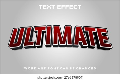 Ultimate editable text effect design template