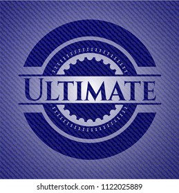 Ultimate emblem with jean texture