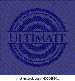 Ultimate emblem with jean texture