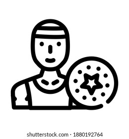 ultimate flying disc beach sport line icon vector. ultimate flying disc beach sport sign. isolated contour symbol black illustration