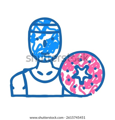 ultimate flying disc beach sport doodle icon sketch vector. ultimate flying disc beach sport sign. isolated symbol illustration