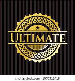 Ultimate gold badge or emblem