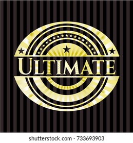 Ultimate gold badge or emblem